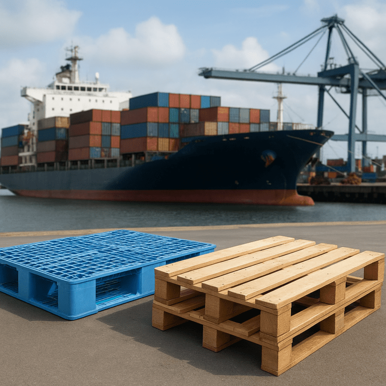 Jakie są zalety korzystania z palet plastikowych w porównaniu do drewnianych w transporcie morskim?