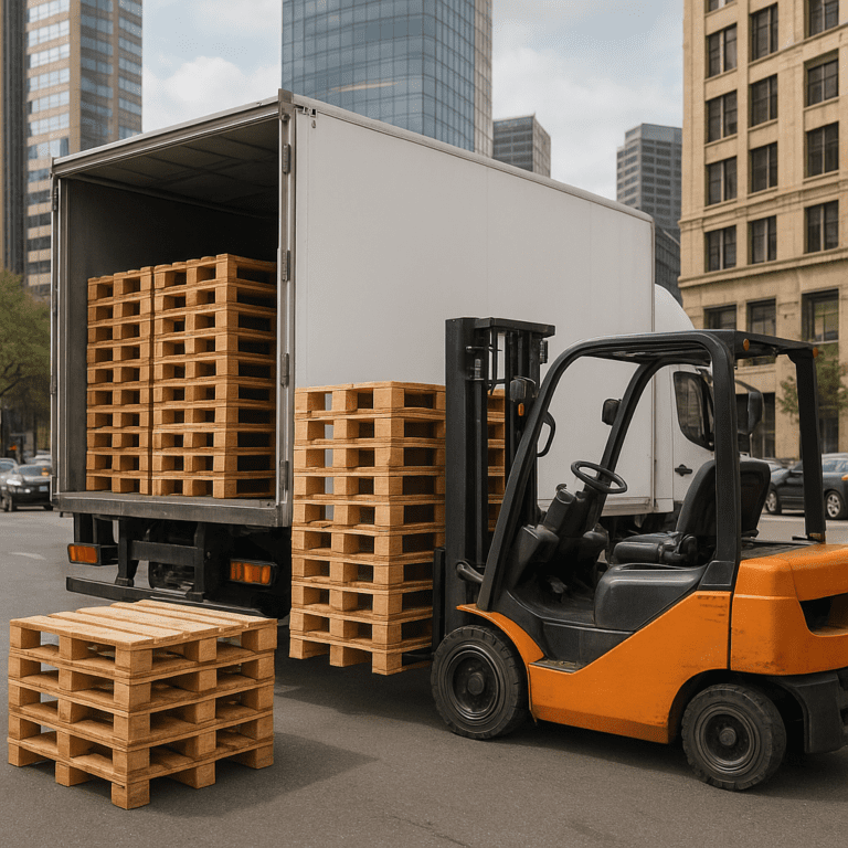 Palety w logistyce miejskiej: jak dostosować transport do miast o dużym natężeniu ruchu?