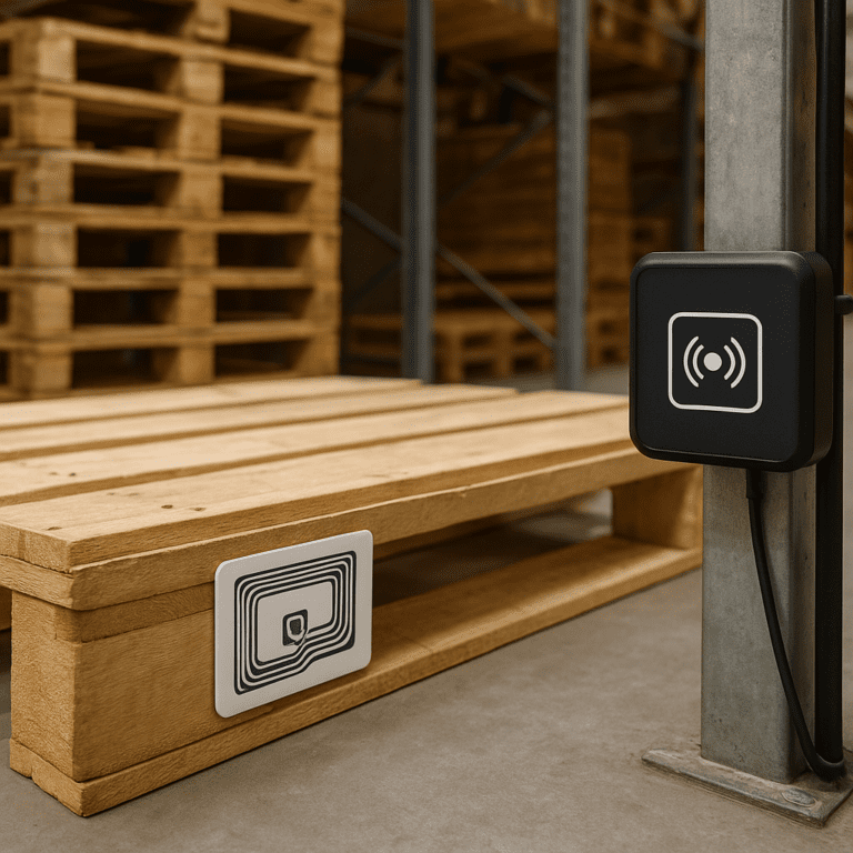 Palety a systemy RFID: jak technologia zmienia sposób zarządzania magazynami?